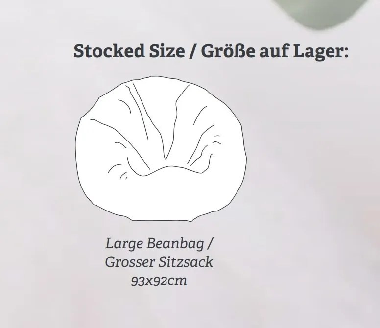 Fotoliu puf din blana de oaie LW Noua Zeelanda, LW Bean Bag Large