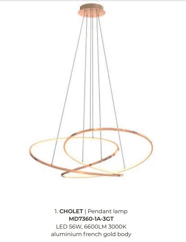 Lustra LED moderna design circular CHOLET