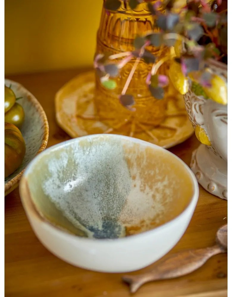 Boluri mici crem 4 buc. din gresie 525 ml Lacey – Bloomingville