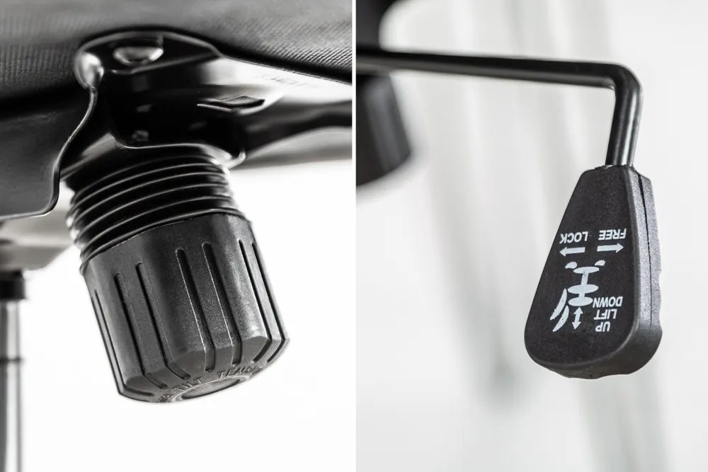 Scaun de birou elegant Dutch Comfort, catifea gri A-39350 VC