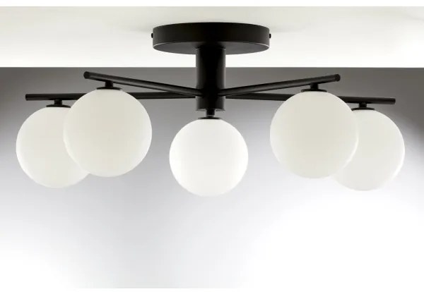 Jupiter 2049 - Lustră aplicată PRATO 5xG9/14W/230V negru/alb