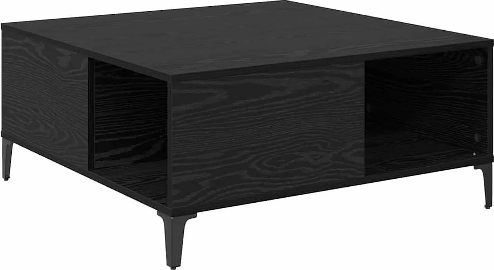 vidaXL Masă de cafea Stejar Negru 80 x 80 x 36,5 cm Lemn compozit