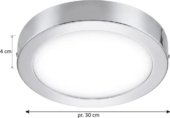 Plafonieră LED RGBW dimabilă pentru baie Eglo 33667 FUEVA-C 21W/230V d. 30cm