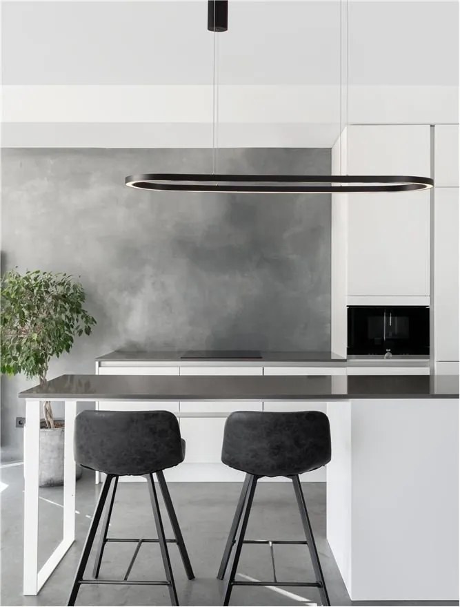 Lustra LED suspendata design modern QUERALT negru