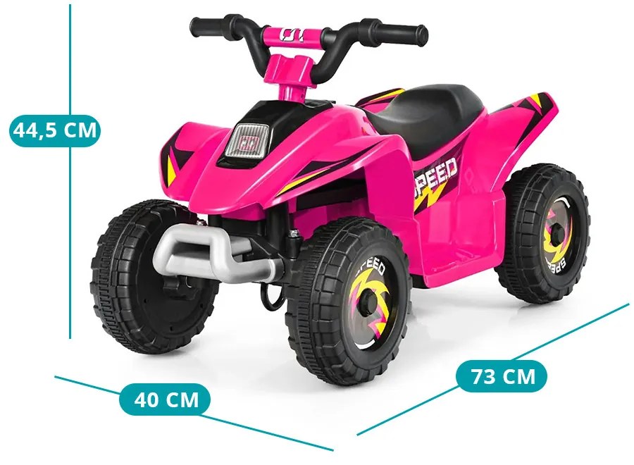 ATV electric pentru copii, roz