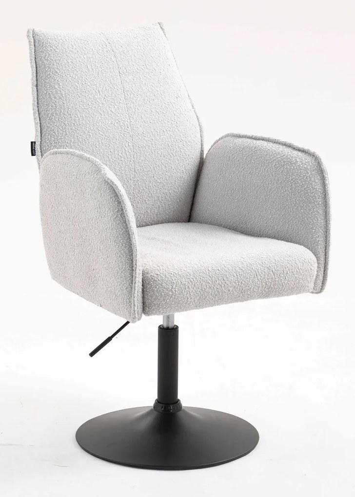 HR280N Scaun Gri Boucle cu Bază Neagră
