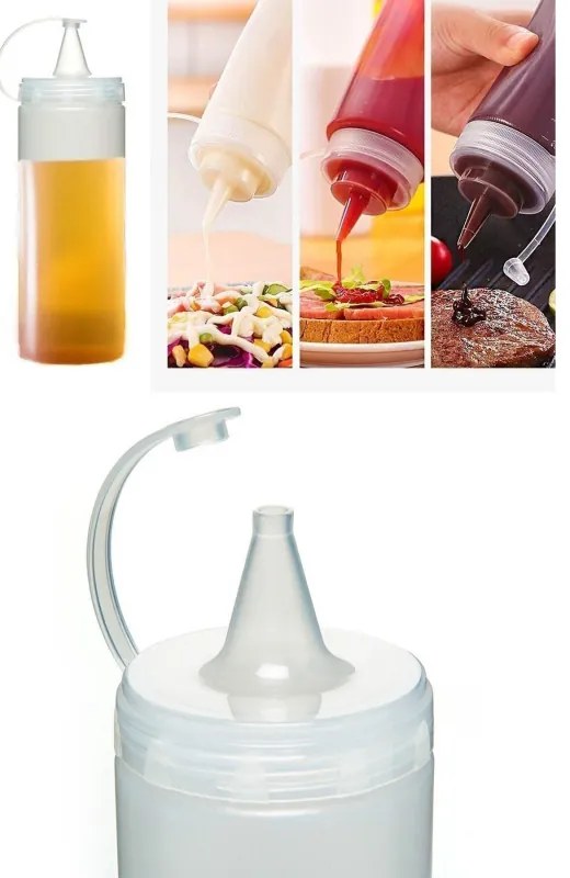 Set 2 recipinte pentru sosuri Hermia 283PLN1204, 2 piese, Plastic, Transparent