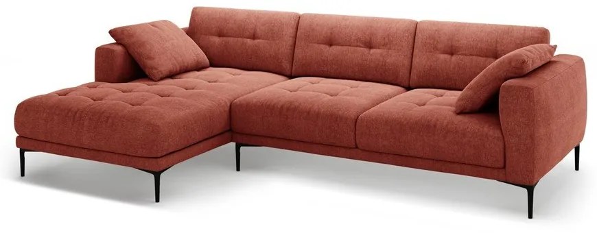 Colțar cărămiziu (cu colț pe partea stângă/cu șezlong) Bemy – Micadoni