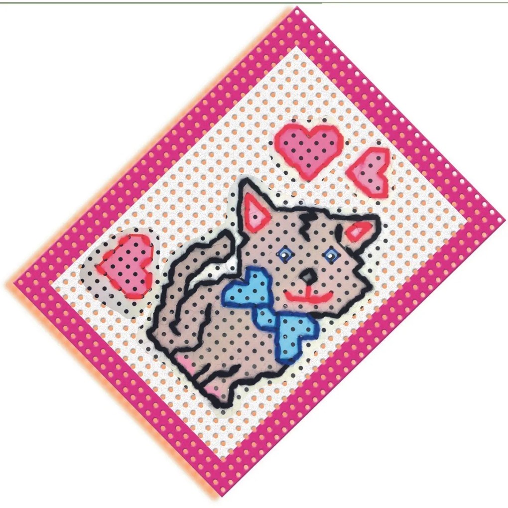 Set broderie SES, cu ațecolorate