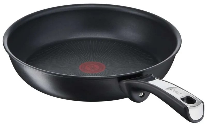 Tigaie Tefal G2550572, 26 cm, Thermo-Spot, Acoperire neaderentă din titan X6, Inductie, Negru