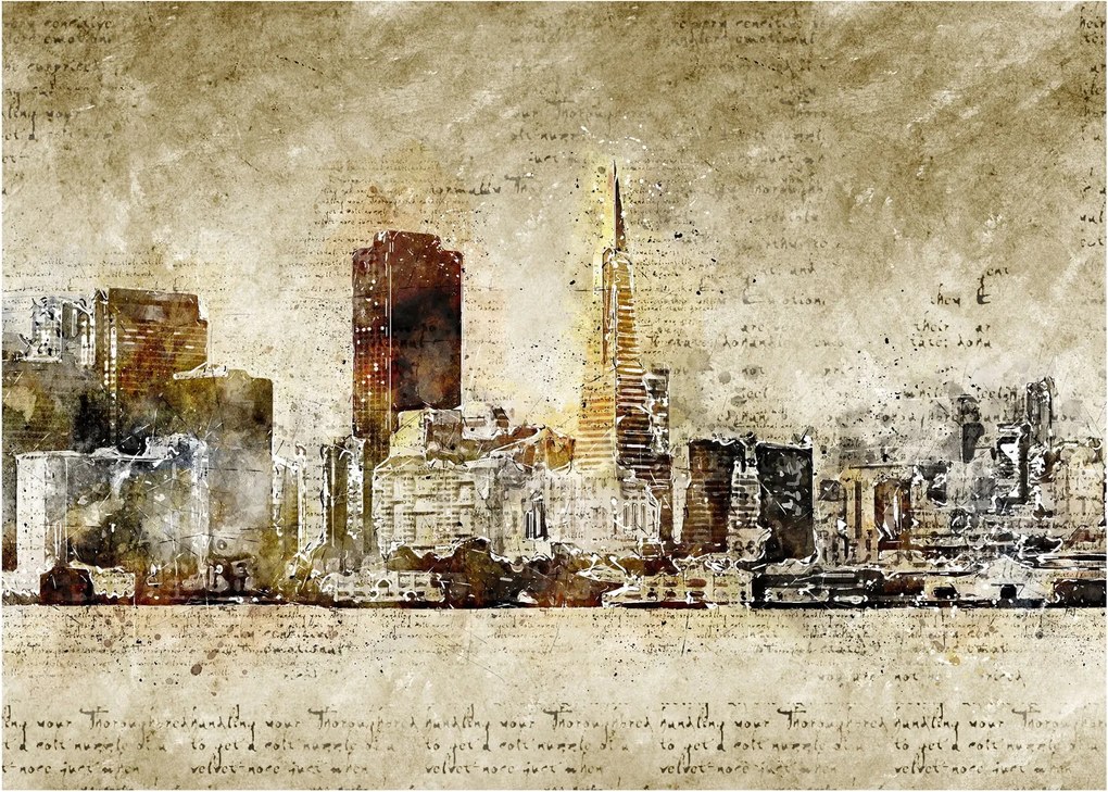 Tablou - Oraș artistic (70x50 cm)