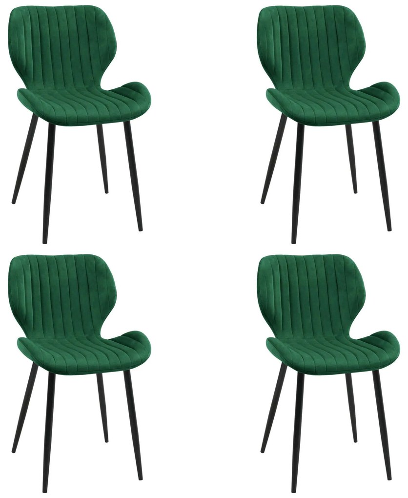 Set 4 buc. scaune sufragerie Xenofobos (verde). 1117273
