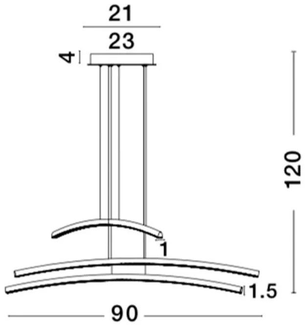 Lustra LED suspendata design modern Seville NVL-81007601