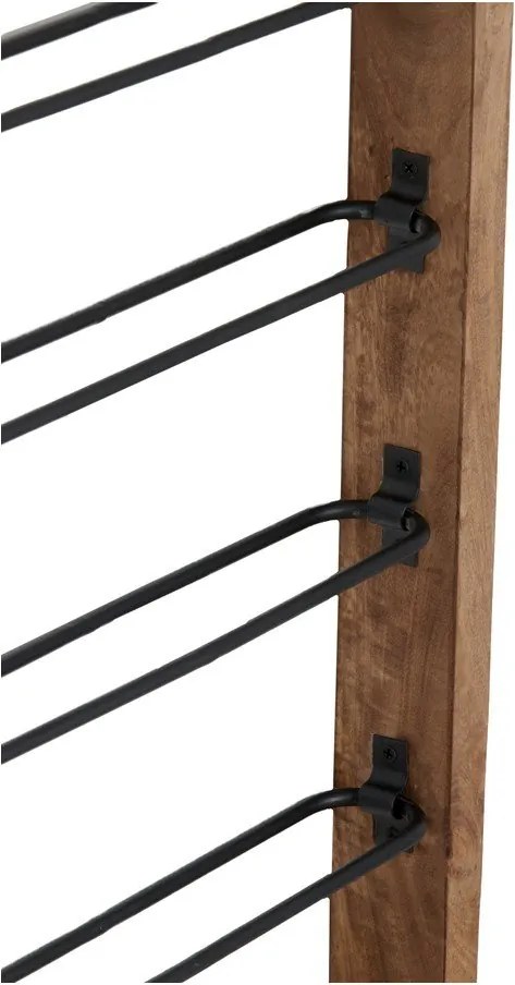 Suport pentru vin de perete pentru 6 sticle maro Sorrento – Light &amp; Living