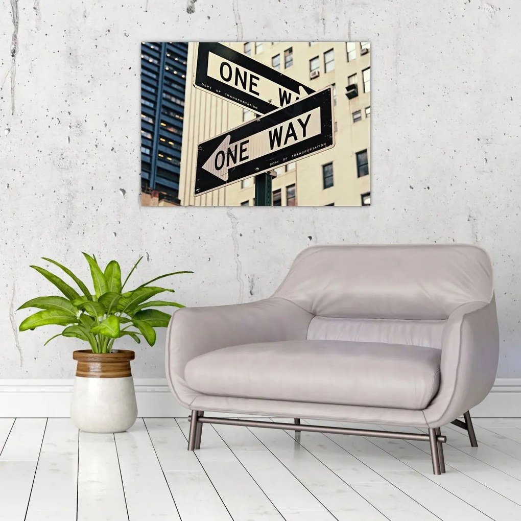 Tablou - New York ONE WAY (70x50 cm)