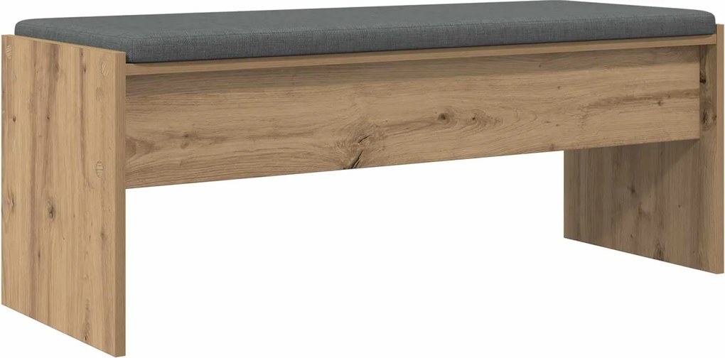vidaXL Bancă pentru hol cu pernă Stejar Artizanal 103 x 38 x 40 cm