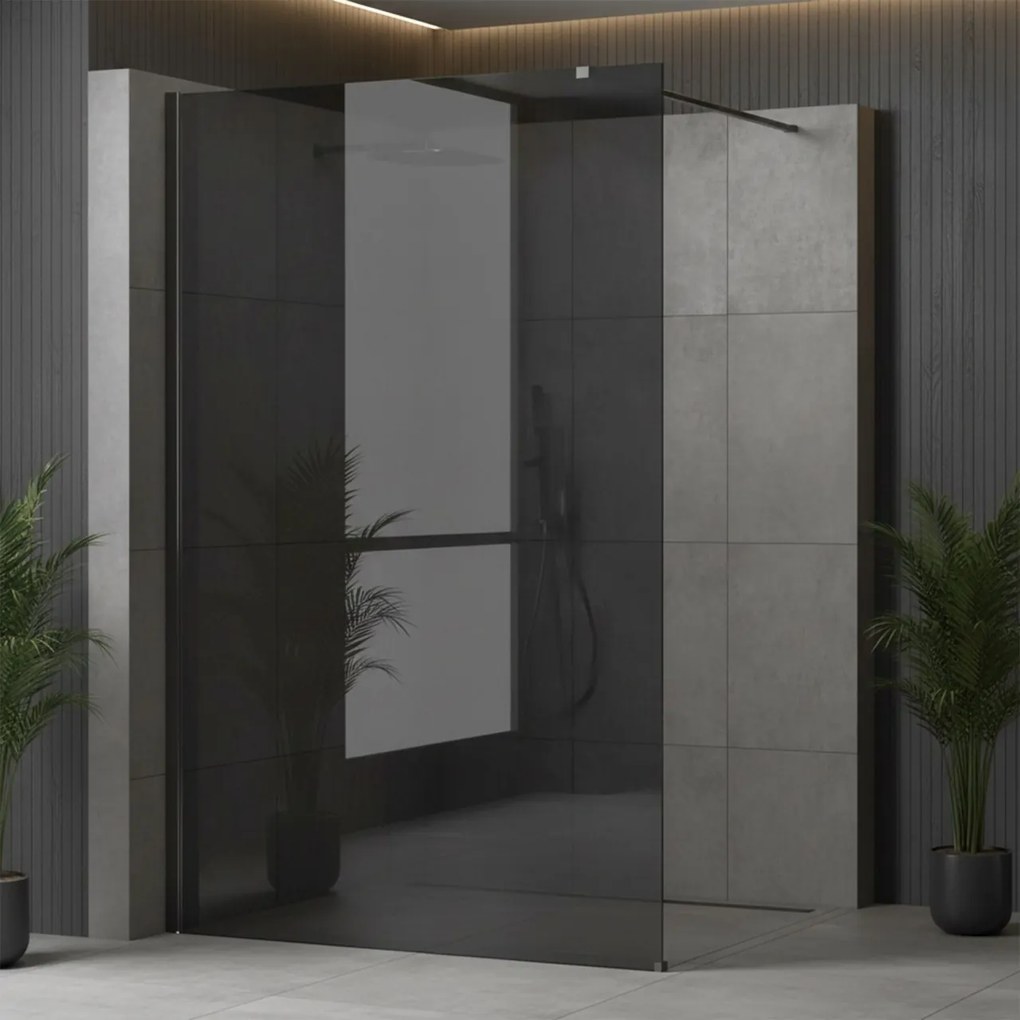 Paravan de dus Rea Flexi Grey / Titan 90