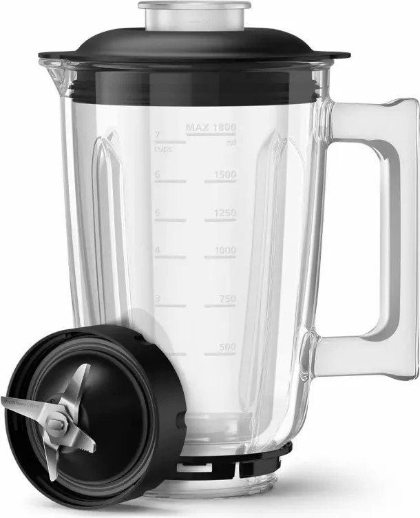 La mâna a doua: Blender Philips HR3760/00, 1500W, 2L, ProBlend Ultra, Viteza mare, Pulse, Aplicatie NutriU, Negru