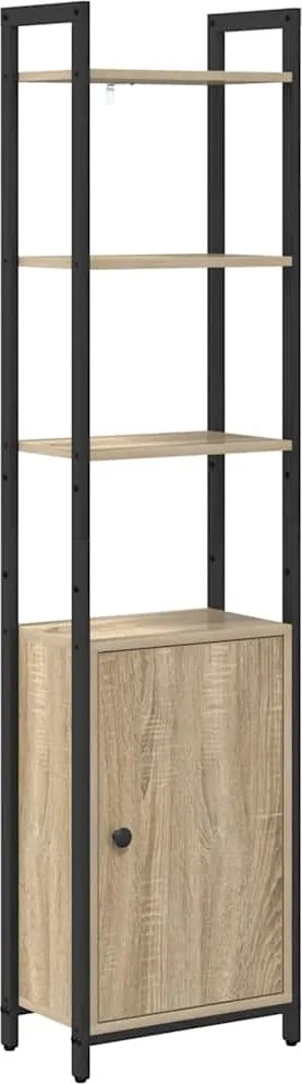 vidaXL Dulap pentru cărți Stejar Sonoma 40 x 24 x 161 cm Lemn compozit