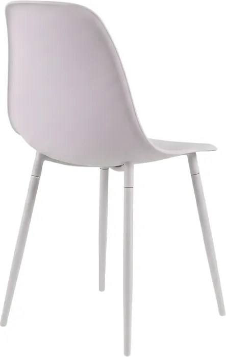 Scaun bucatarie OSAKA plastic, roz gri