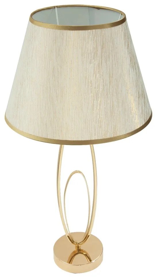 Lampadar cu o construcție aurie Mauro Ferretti Glam Flush, alb