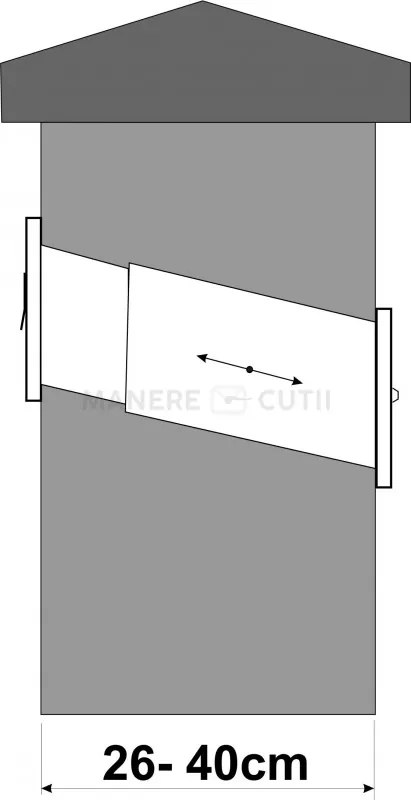 S5 cutie poștală pentru zidire