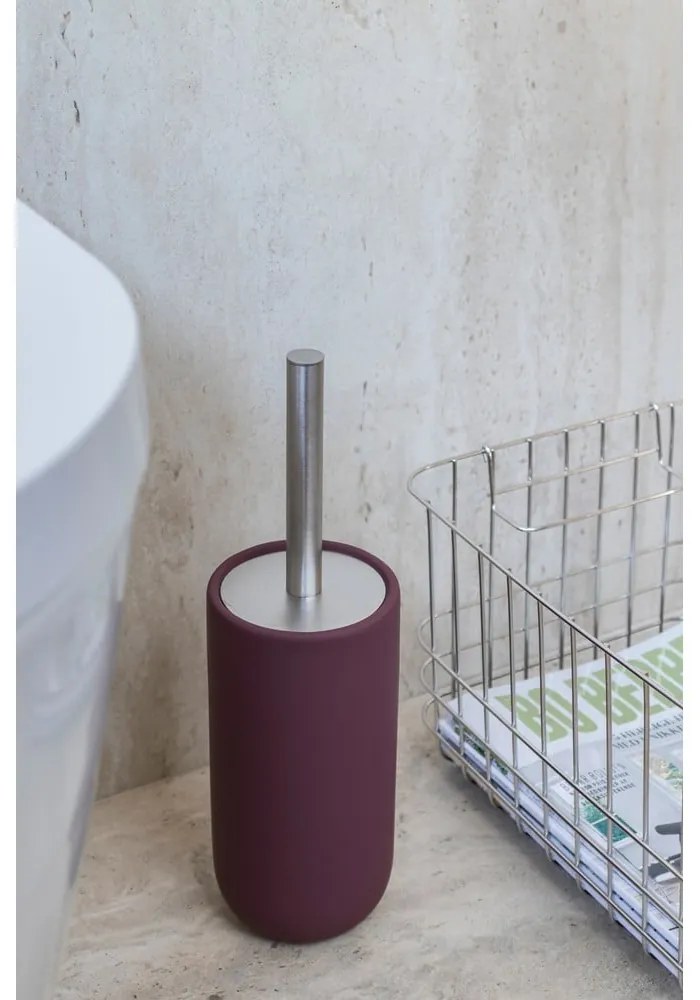 Perie de WC violetă din ceramică Lotus Play – Mette Ditmer Denmark