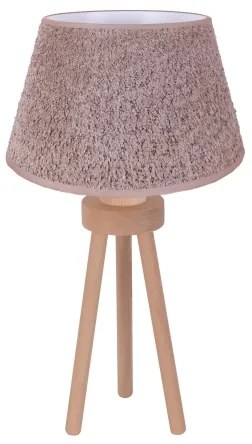 Lampă de masă Duolla BOUCLE 1xE27/15W/230V d. 28 cm maro/lemn