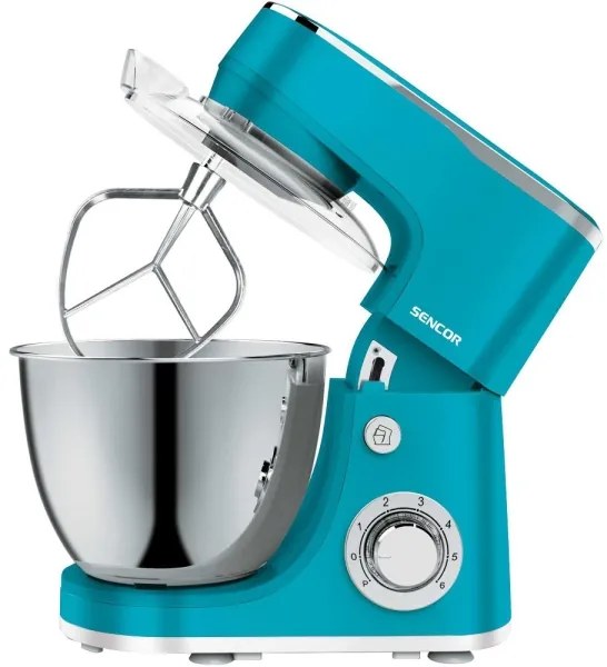 Sencor - Robot de bucătărie cu bol din oțel inoxidabil 1300W/230V turcoaz