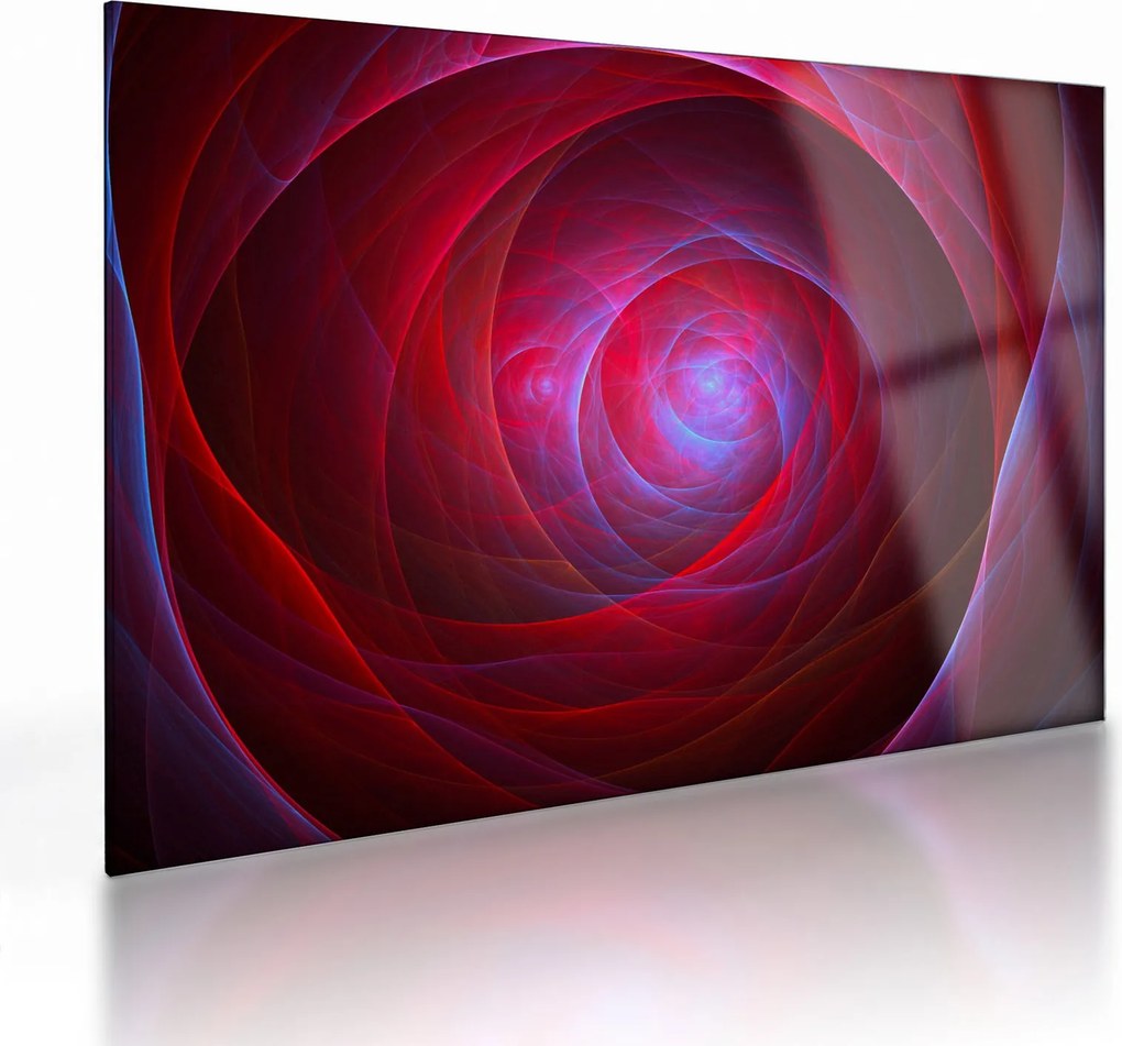 Tablou pe sticlă abstract cu ochi (70x50 cm)