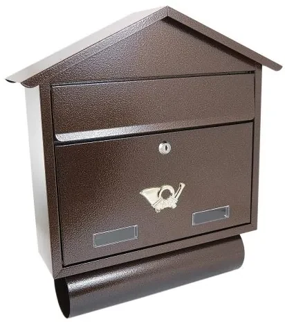 Cutie postala, cu loc pentru ziar, cupru, format C4, 43x12x48 cm, Damech