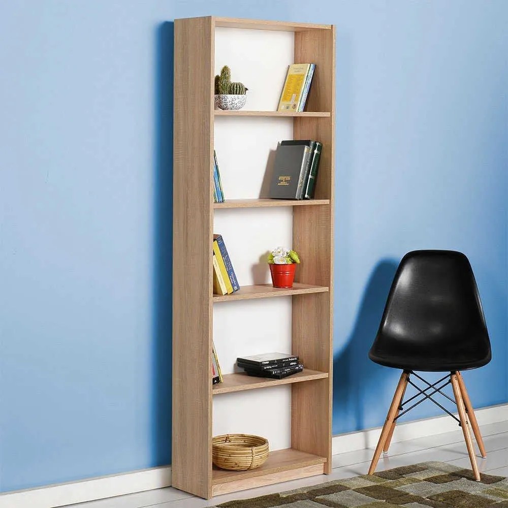 Biblioteca Adore Modern, 5 rafturi, 64x182x26 cm