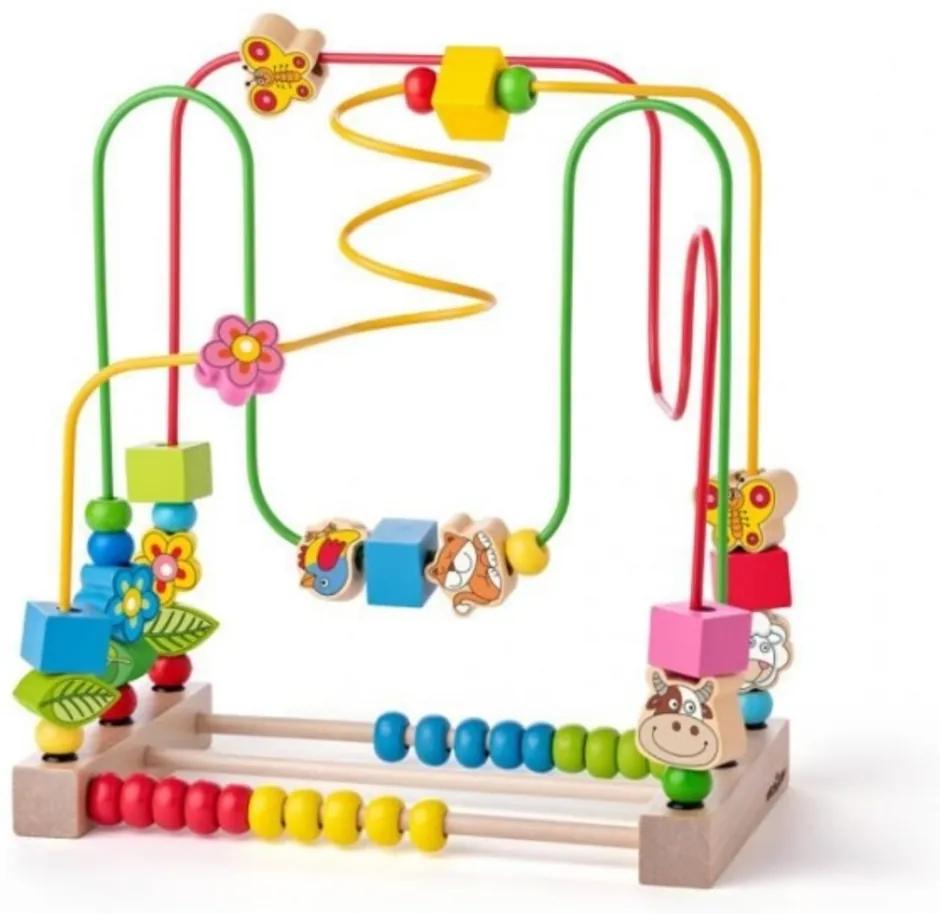 Jucărie educativă din lemn Woody Labirint