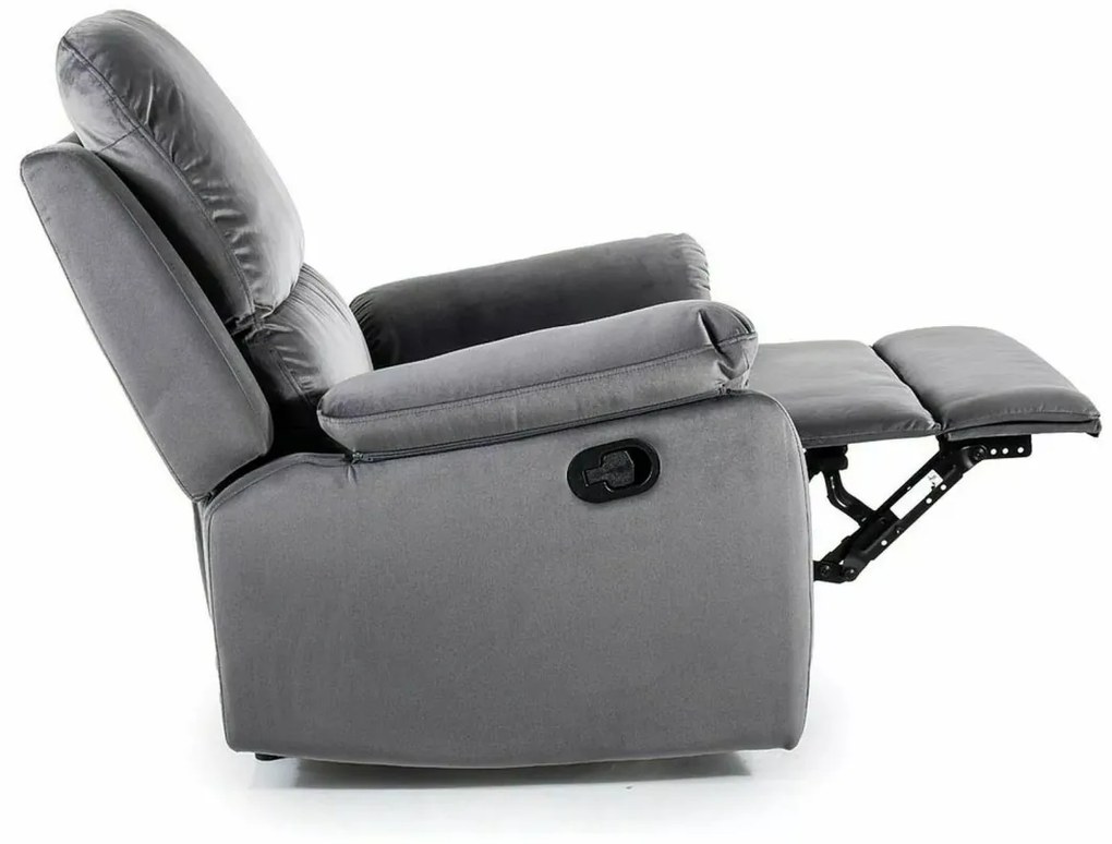 Fotoliu recliner Spencer 1 velvet gri Blu14