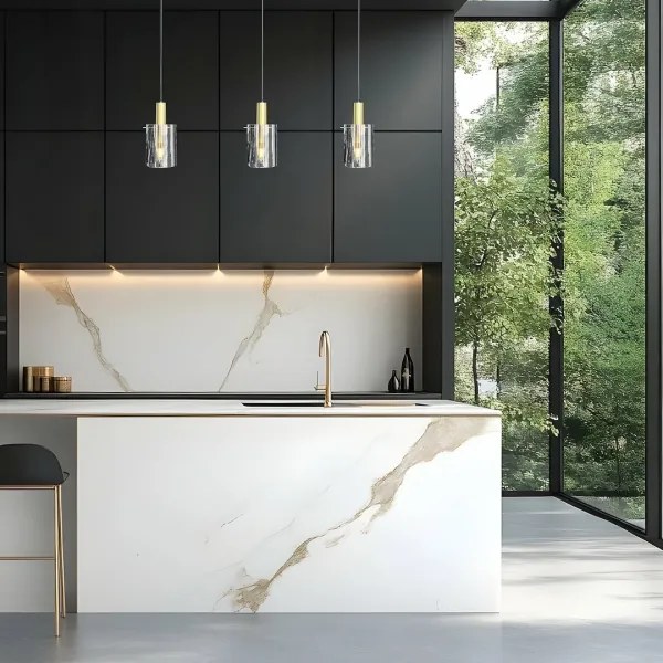 Lustră pe cablu ARCADIA 1xE27/60W/230V d. 13 cm auriu/fumuriu