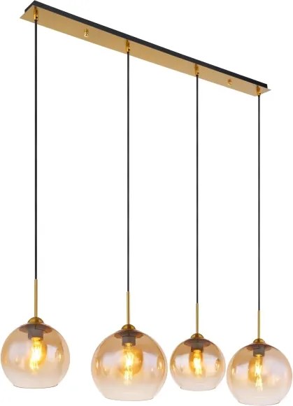 Globo 15788-4H - Candelabru suspendat pe cablu JAMESSA 4xE27/60W/230V, alamă