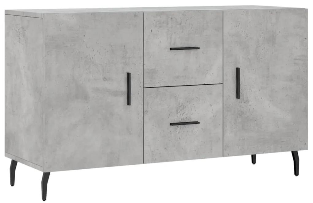 828192 vidaXL Dulap, gri beton, 100x36x60 cm, lemn compozit