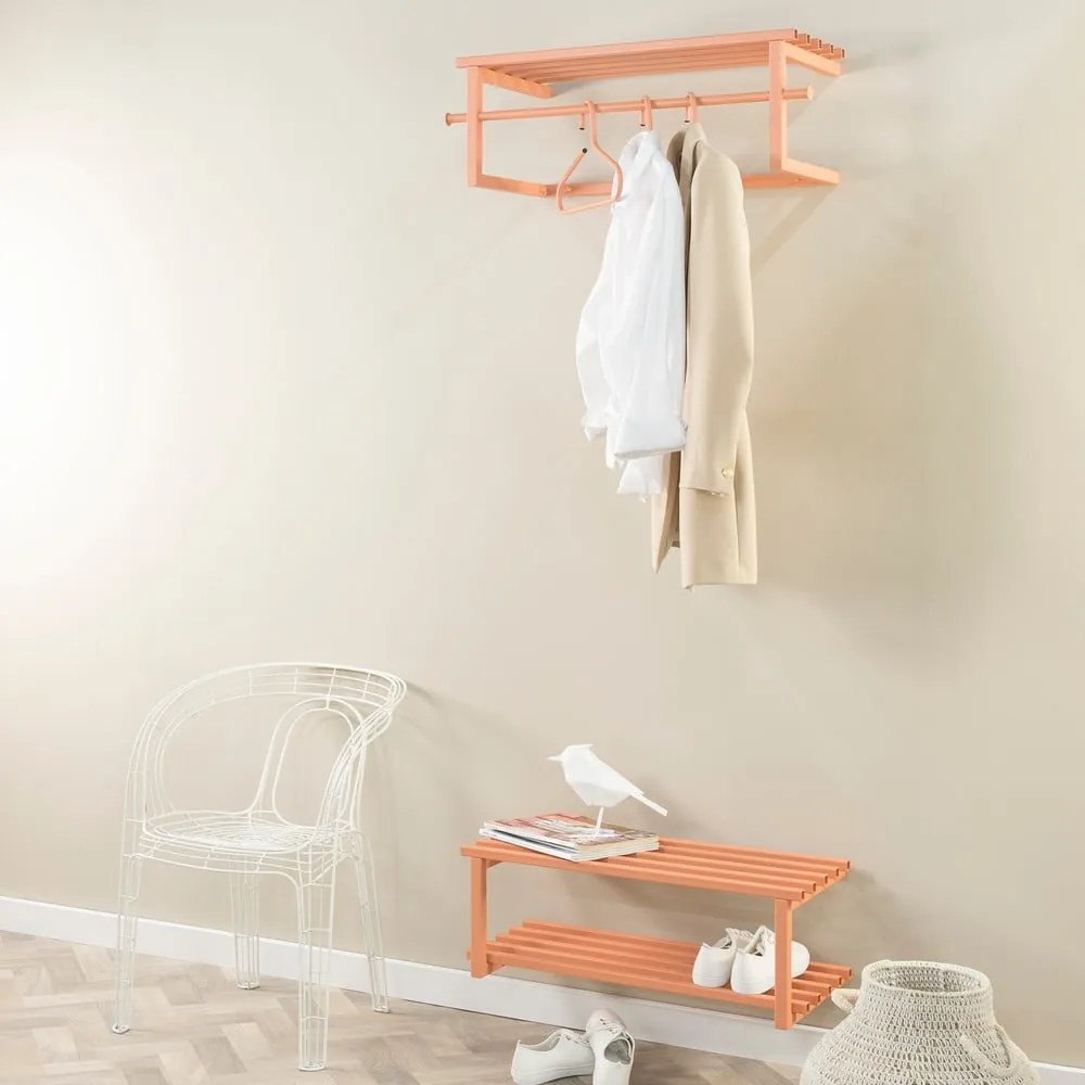 Cuier de perete somon cu raft din metal 76 cm Marco – Spinder Design