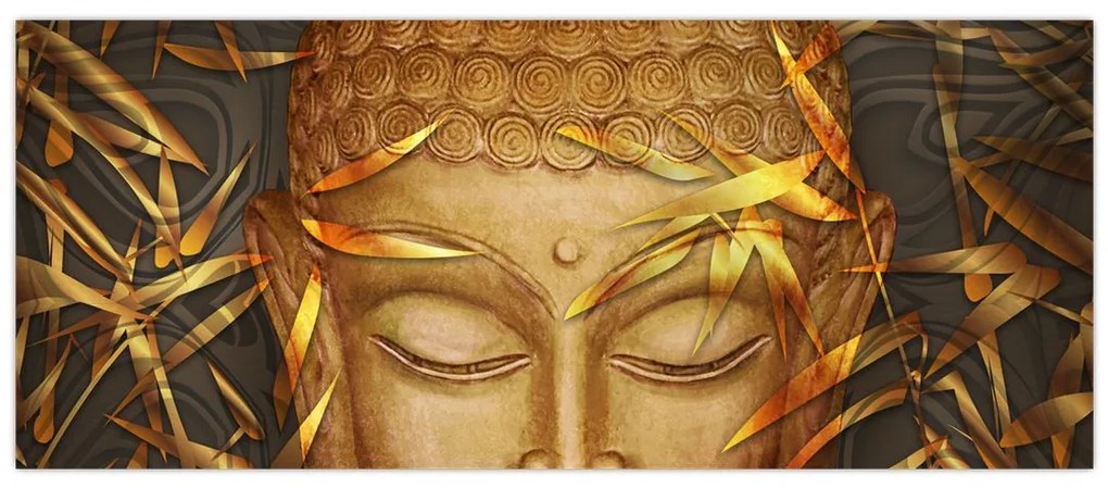 Tablou - Buddha de aur (120x50 cm)