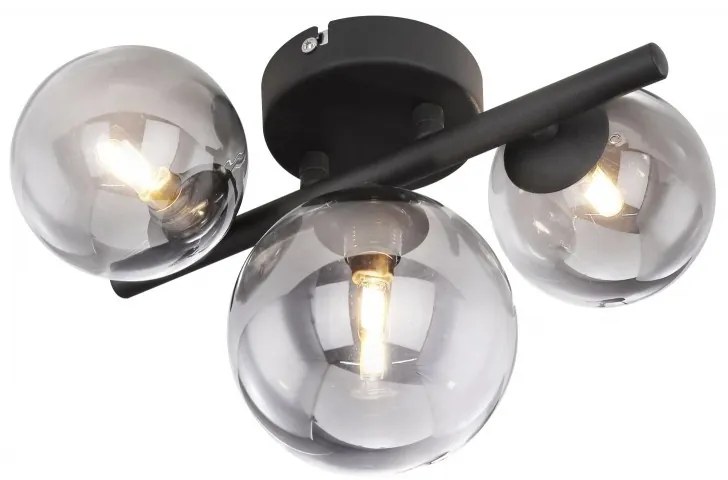 Aplica de perete sau tavan design modern RIHA fumurie 56133-3W GL