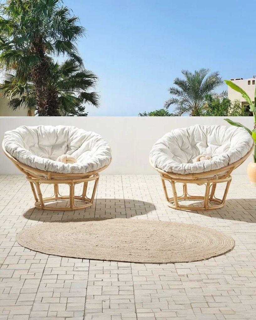 Set 2 buc fotolii de grădină Shigeki (natural) . 1075735