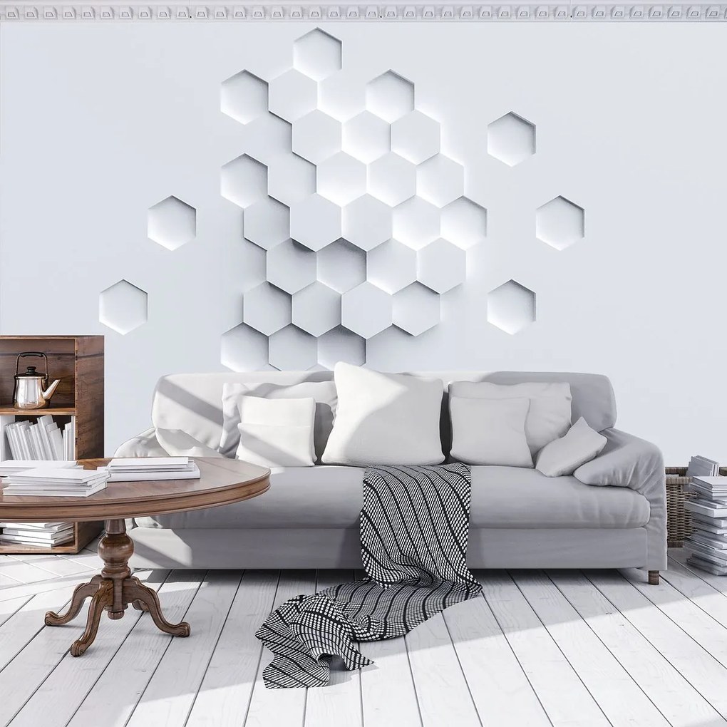 Fototapet - Hexagon (254x184 cm)