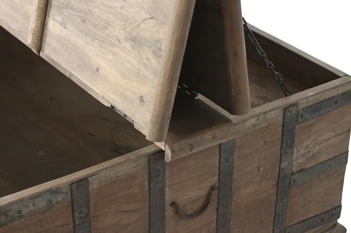 Masuta de cafea, din lemn de tec sculptat, Trunor
