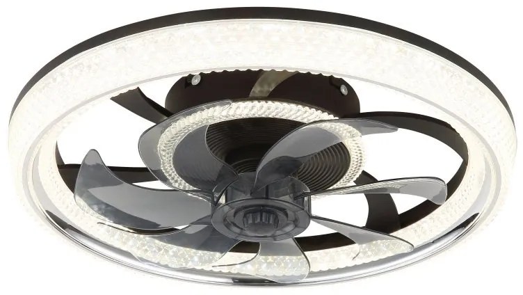 Lustra LED cu ventilator si telecomanda CIRILLA 03644 GL