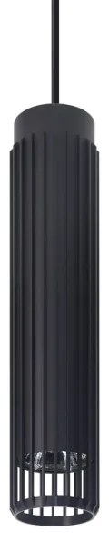 Lustră pe cablu VERTICAL 1xGU10/8W/230V negru