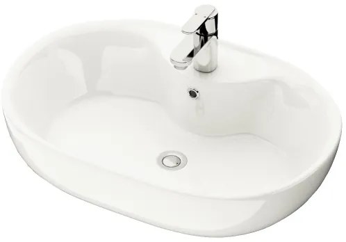 Lavoar pentru blat TROMSO 59,5x41 cm ceramică/alb - BATH DELUXE 06-060-08-11-00
