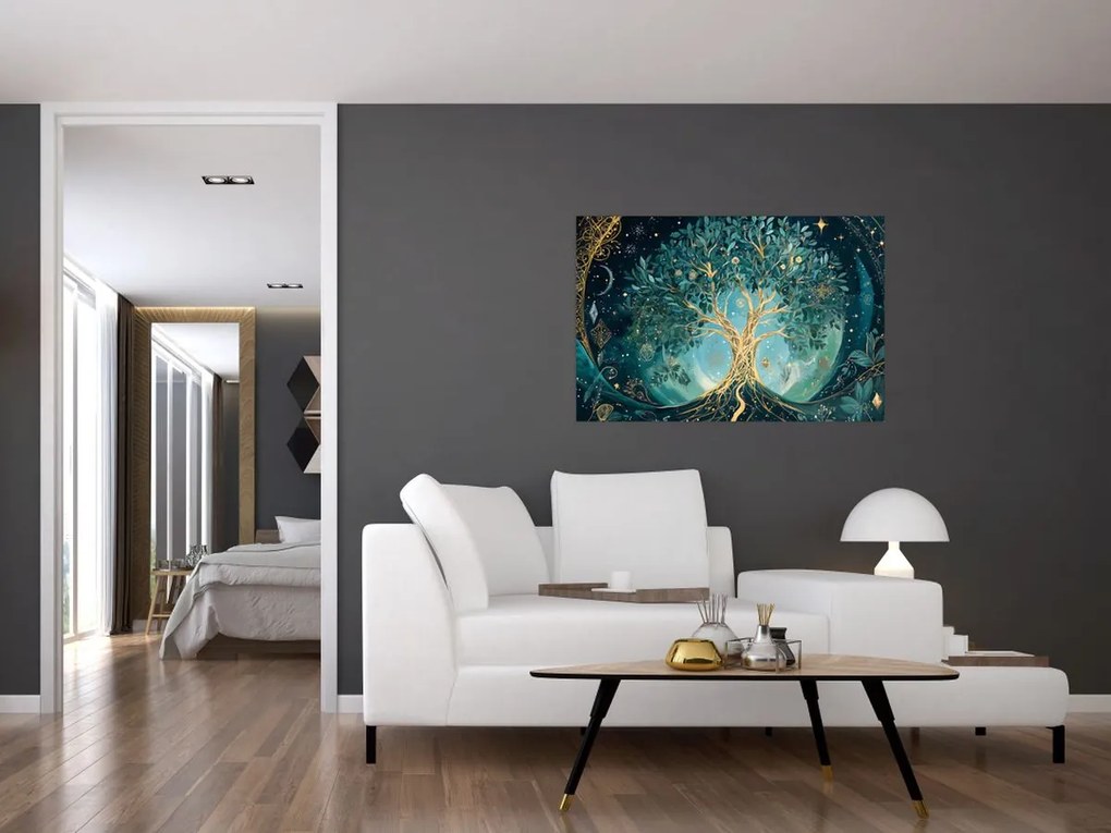 Tablou – Arborele vieții în univers (90x60 cm)