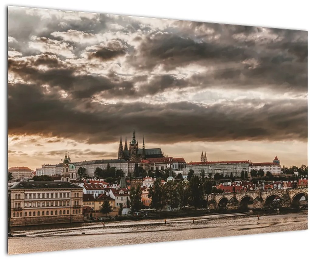 Tablou Castelului Praga în amurg (90x60 cm)