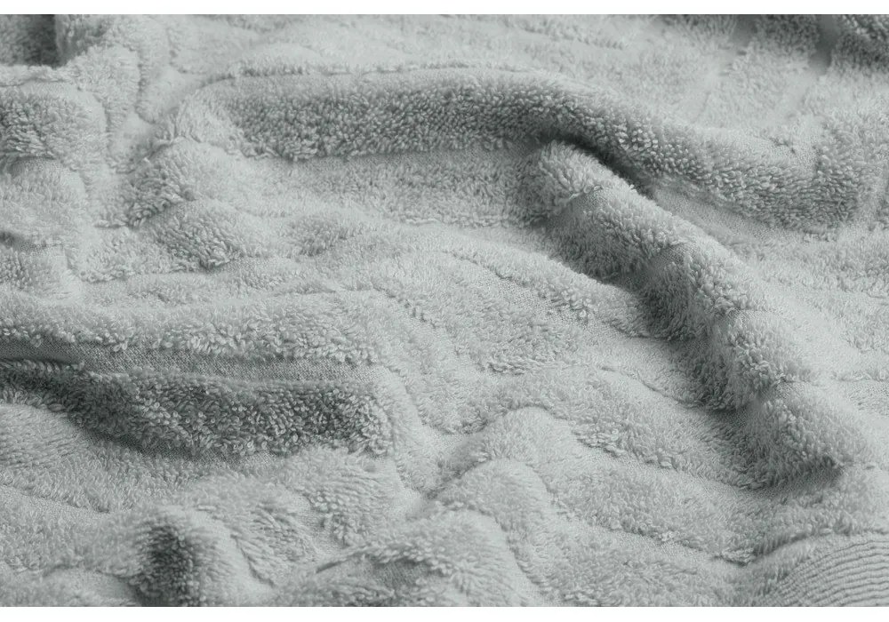 Prosoape de baie gri-deschis 2 buc. din bumbac din frotir – Foutastic