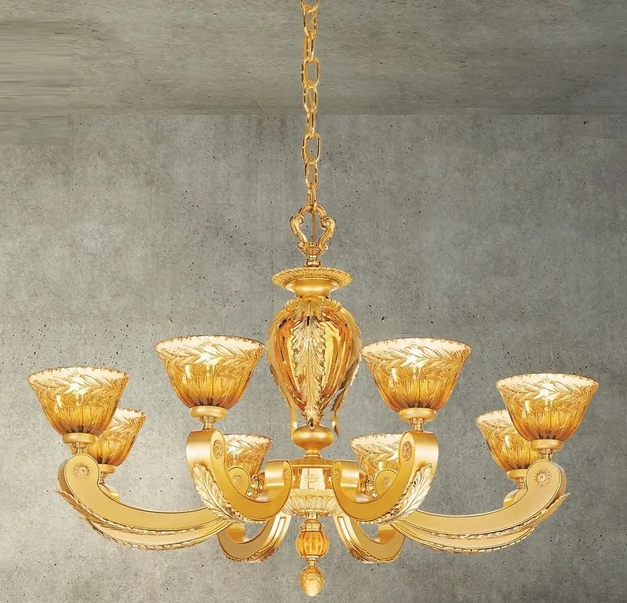 Candelabru 8 brate LUX realizat manual Eden